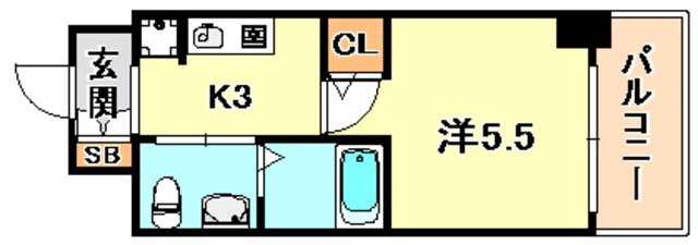 エスリード神戸WESTの間取り写真