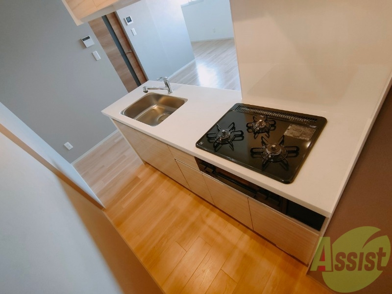 キッチン　システムキッチンなので、すぐお料理に使えます！