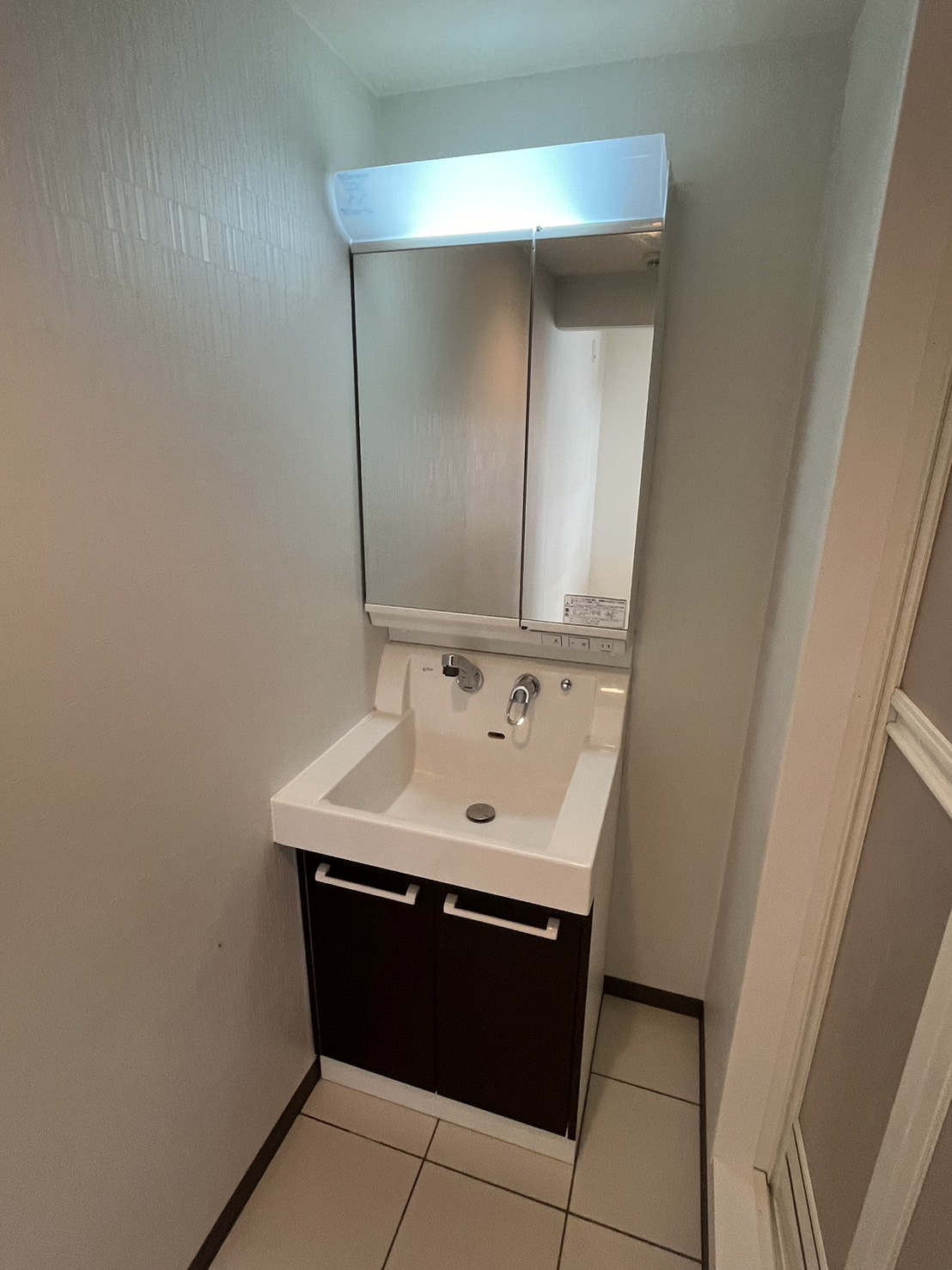 洗面設備　他号室の写真です。