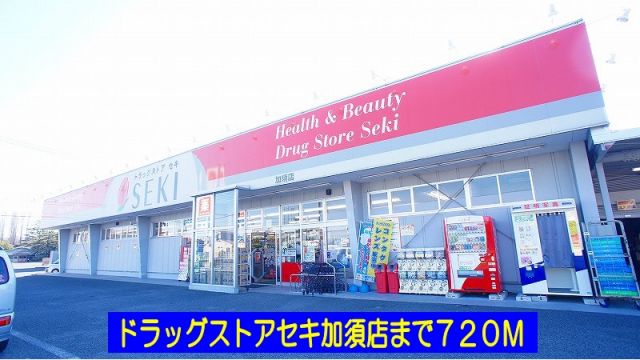 ドラックストア　ドラッグストアセキ加須店（ドラッグストア）まで720m