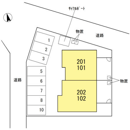 駐車場　区画図