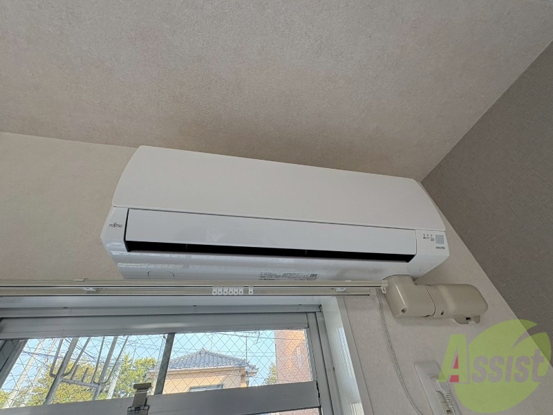 その他設備　エアコンも設置されております。毎日快適に過ごせそうですね。