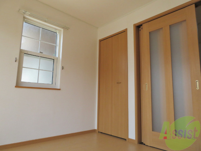 収納　ここにクローゼットがあります。収納があると部屋が広く使えます
