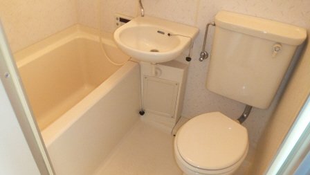 バス・シャワールーム　洗面台付きです。