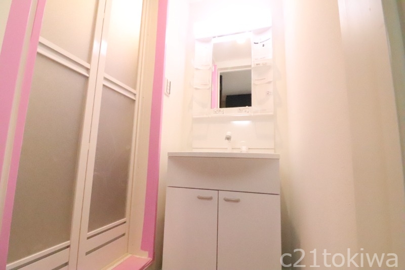洗面設備　※前回募集時の別部屋写真です