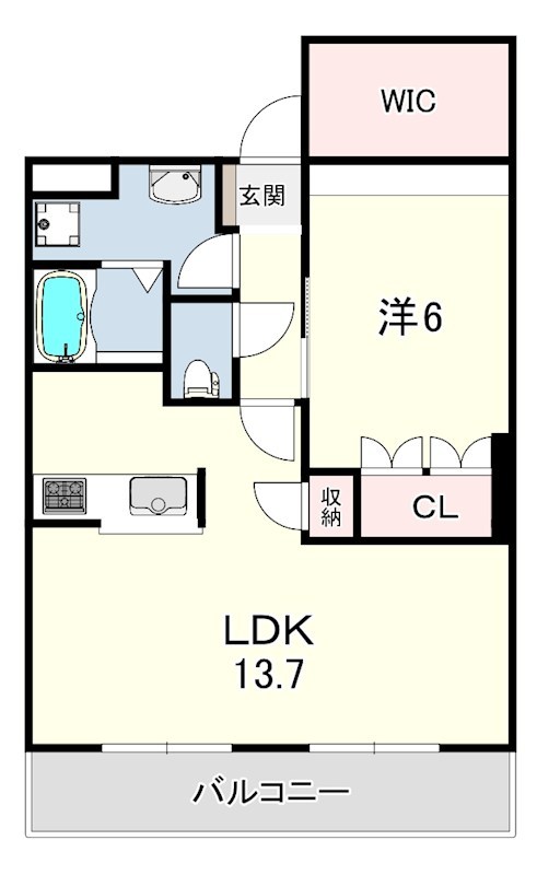 WEST HILLS 弐番館の間取り写真