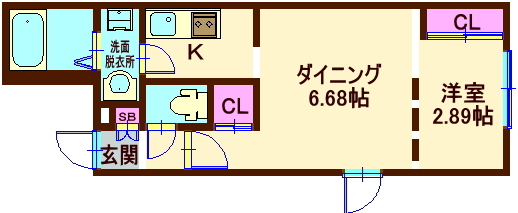 ZESTY戸越銀座の間取り写真
