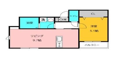 メゾンクレール筑紫通りの間取り写真