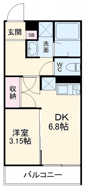 AXIA八熊の間取り写真