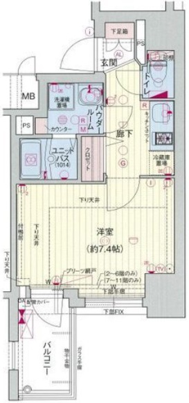 プレサンス上町台リベルテの間取り写真