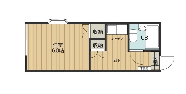 コーポ夢ヶ丘の間取り写真
