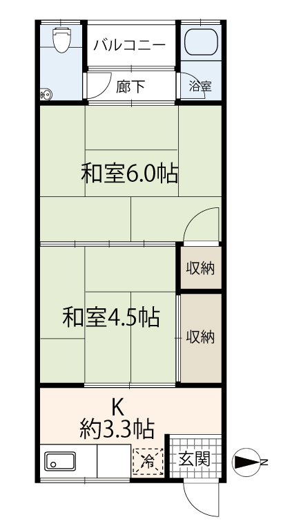 紫光荘の間取り写真