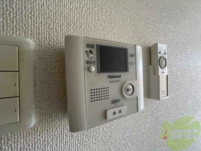 セキュリティ　インターホンで来客確認ができます。安心ですね。