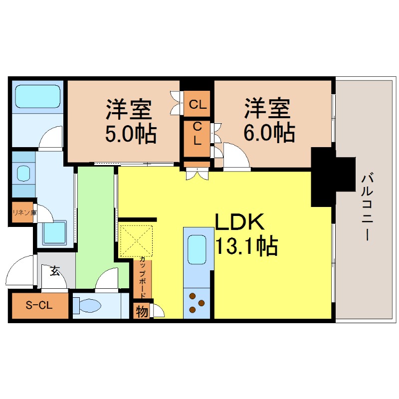 地下鉄鶴舞線 伏見駅 徒歩5分 29階建 築10年の間取り写真
