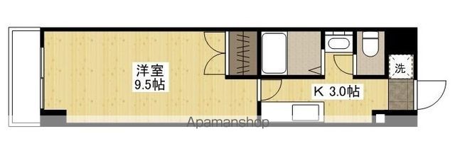 ＪＲ可部線 緑井駅 徒歩8分 8階建 築27年の間取り写真