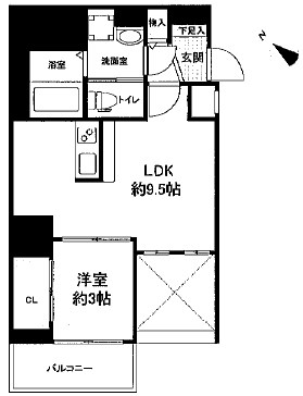 セレニテ神戸元町クレアの間取り写真