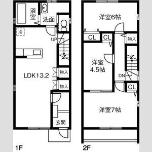 犬山神ノ木戸建Aの間取り写真
