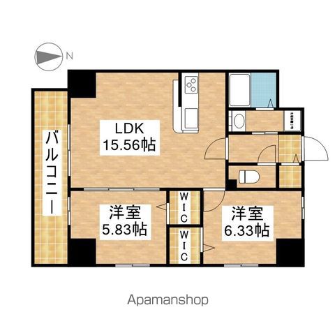 地下鉄桜通線 吹上駅 徒歩3分 12階建 築5年の間取り写真