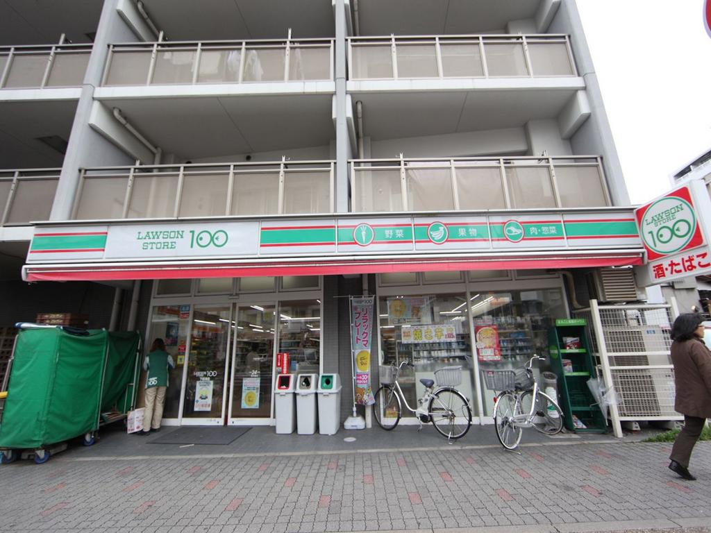 コンビニ　ローソンストア100 LS下前津店（コンビニ）（コンビニ）まで400m