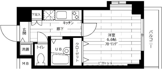 西武池袋線 桜台駅 徒歩2分 12階建 築25年の間取り写真