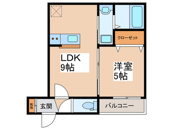 ノイヴェル東住吉の間取り写真