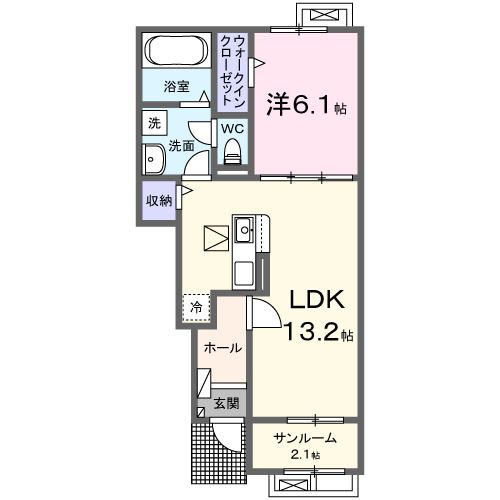 会津住吉町アパートの間取り写真