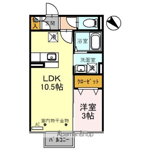 ＩＲいしかわ鉄道 金沢駅 バス乗車時間：13分 最寄りバス停で下車 徒歩3分 2階建 築19年の間取り写真