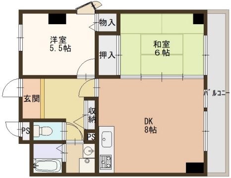 RBマンションの間取り写真