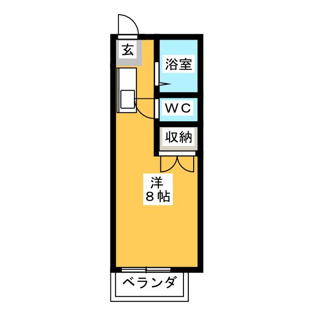 サンハイツ淑の間取り写真