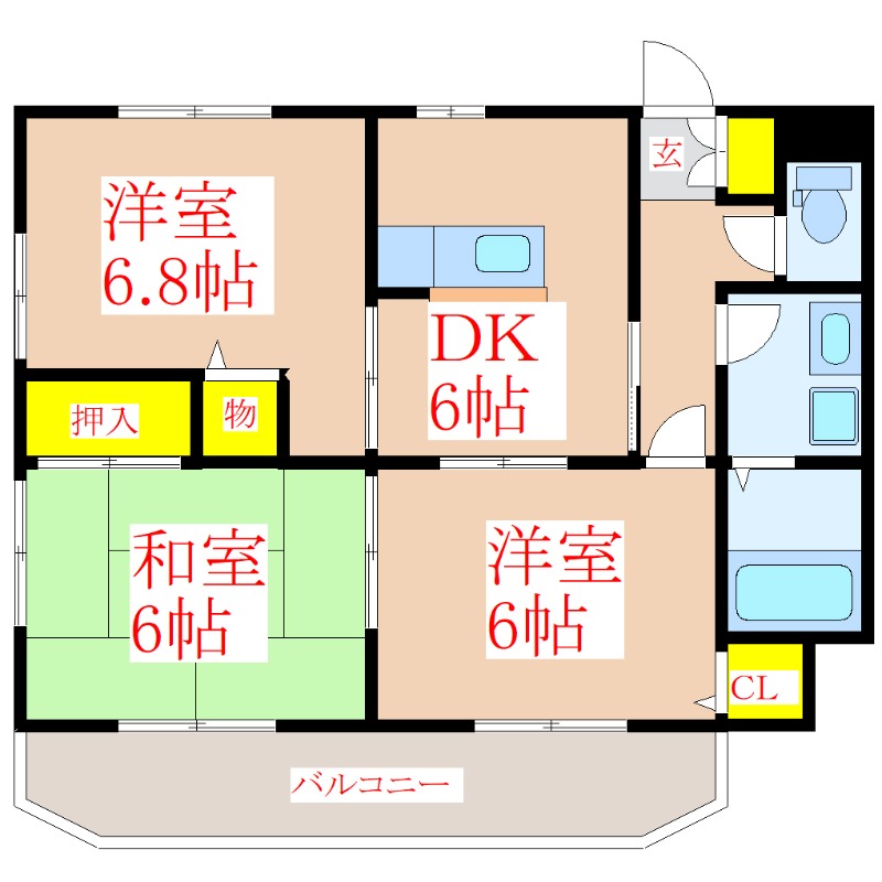 IDEE 泰平の間取り写真