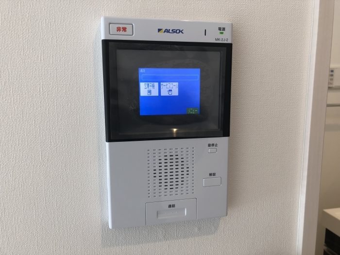 セキュリティ　来訪者の姿を確認できます。
