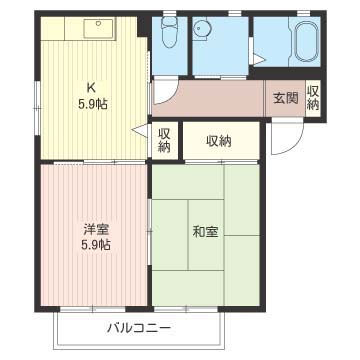 バリュージュ清原台の間取り写真