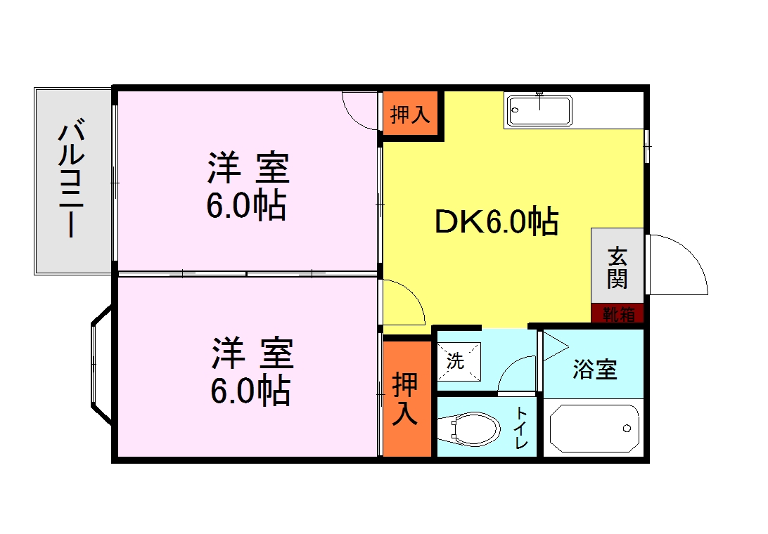 オクヤマハイツの間取り