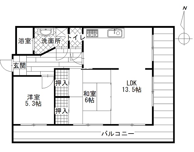 シャトー住吉の間取り