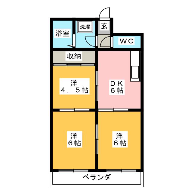 サンライフ今渡の間取り