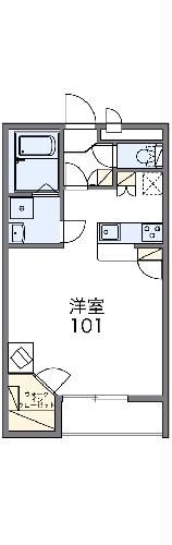 越谷市大字向畑のアパートの間取り