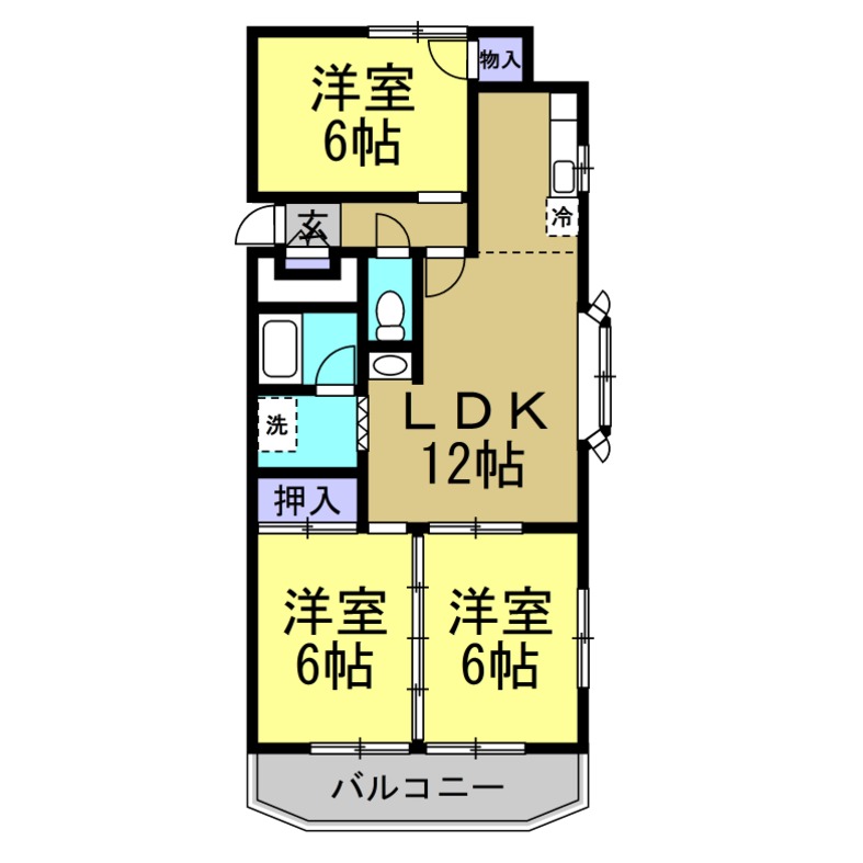 リブイン青山　東棟の間取り