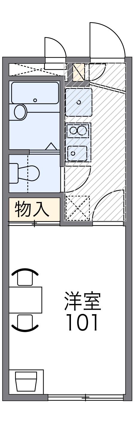 レオパレスルニIIIの間取り