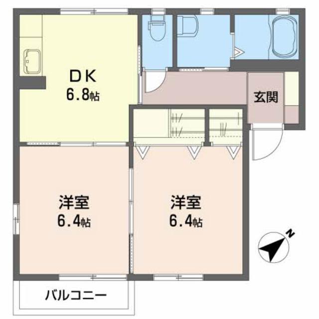 フレサ二番館の間取り