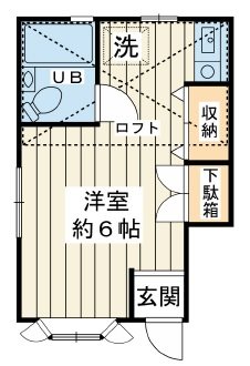 ローズアパートD棟の間取り