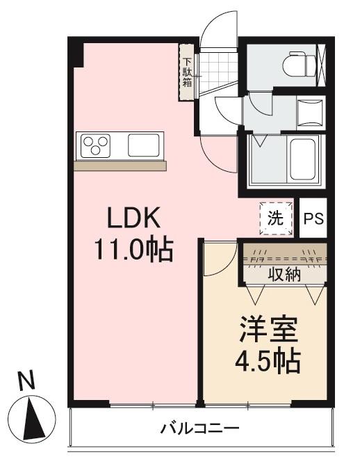 こぐまマンション中野町の間取り