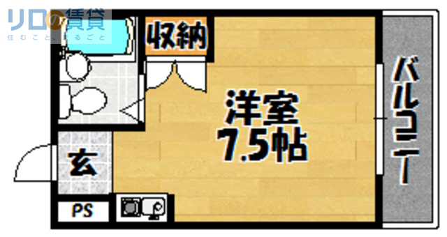 大阪市東淀川区井高野のマンションの間取り