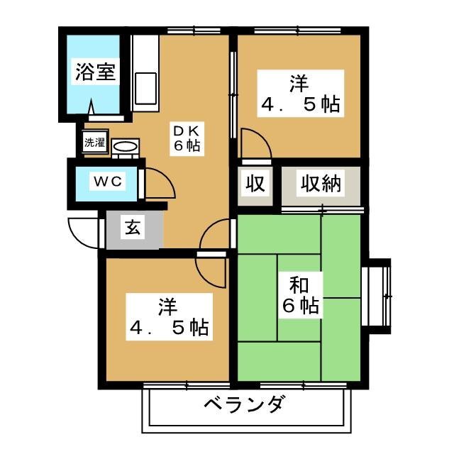 第５吉橋ハイツの間取り