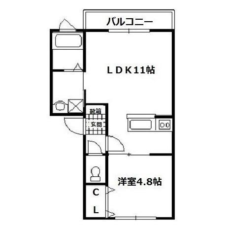 ルミエール宝来の間取り