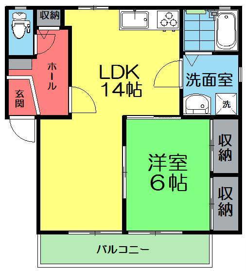 プルメリアＡの間取り