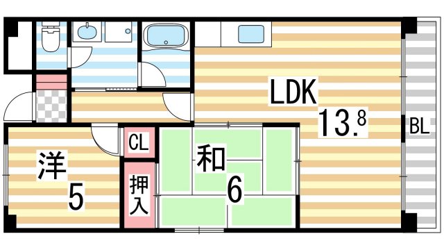 アミティエール畷の間取り