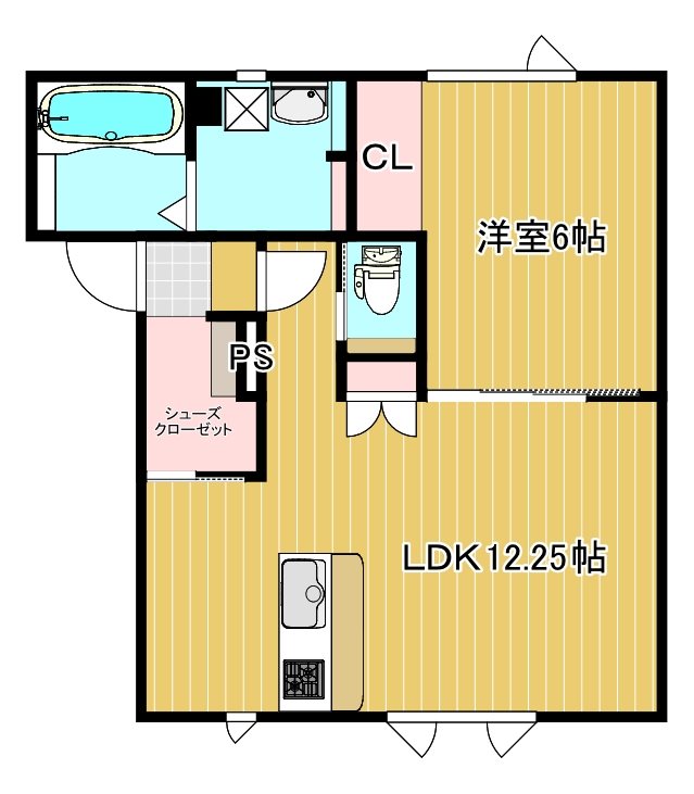 コーポ日研美幌の間取り