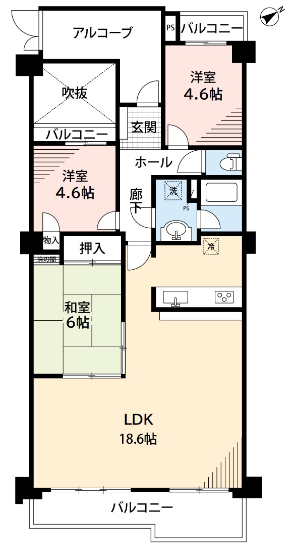 グローリアス岡崎の間取り