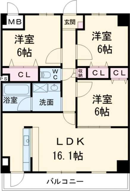 ノーブル徳川の間取り