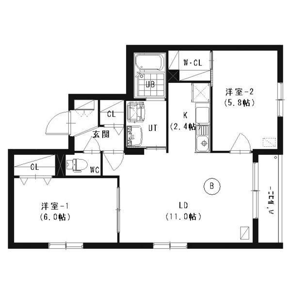 【ル・ファール行啓通の間取り】